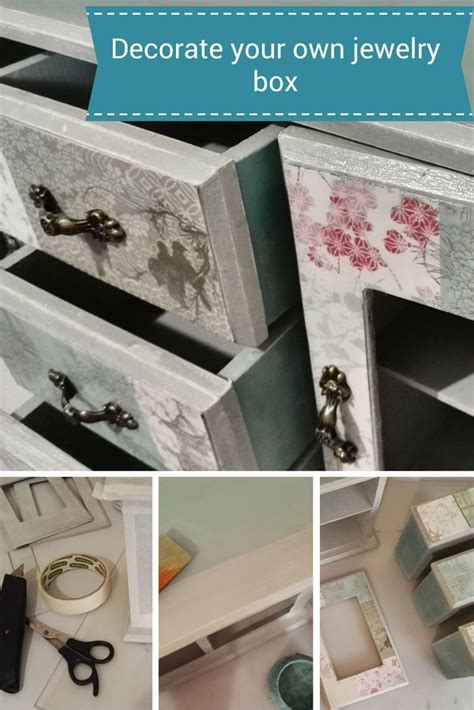 using chalk paint on metal jewelry box|make your own jewelry box.